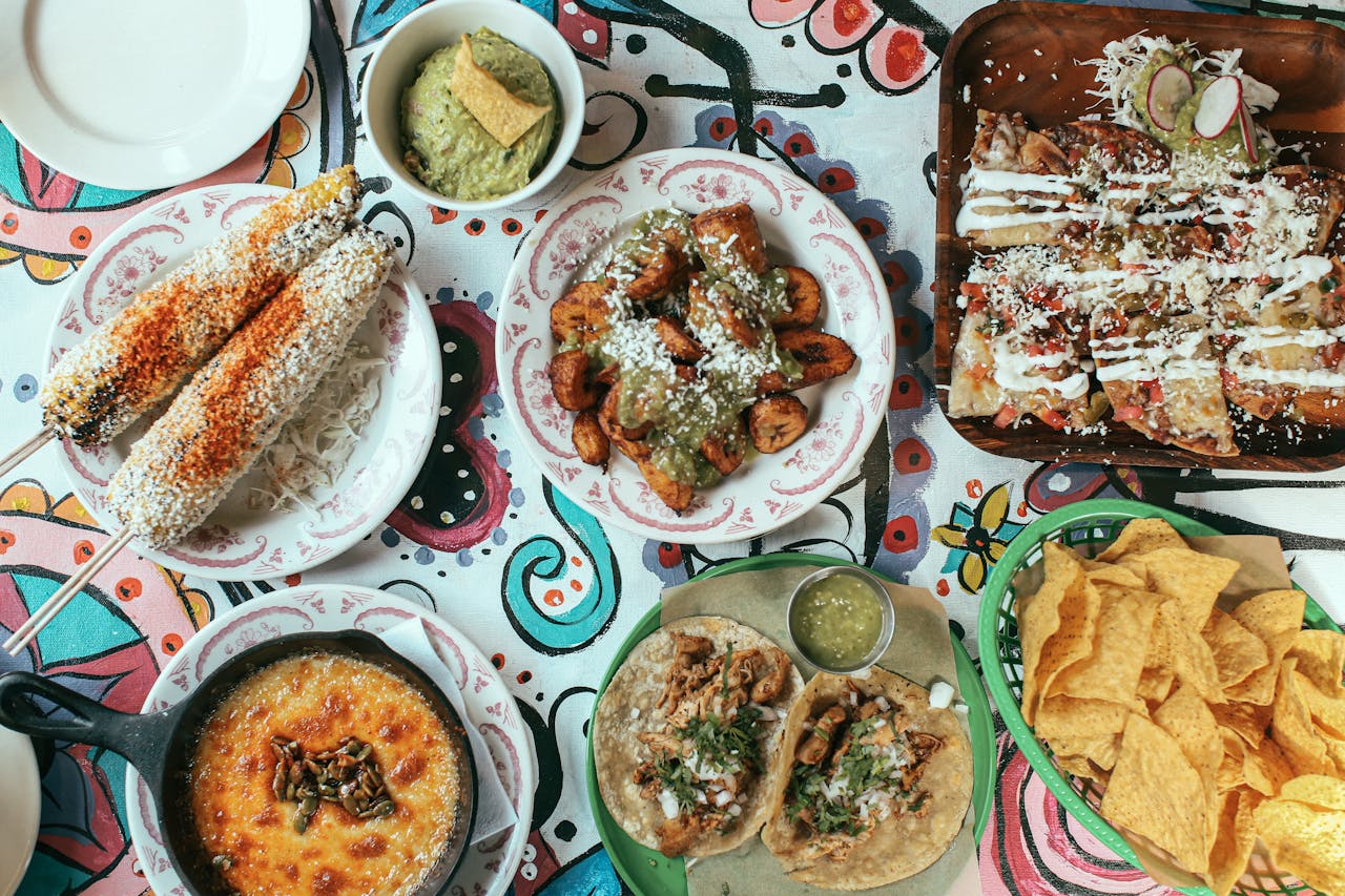 Mexican restaurant dishes and tacos representing the upcoming La Victoria restaurant in Tampa’s Water Street district