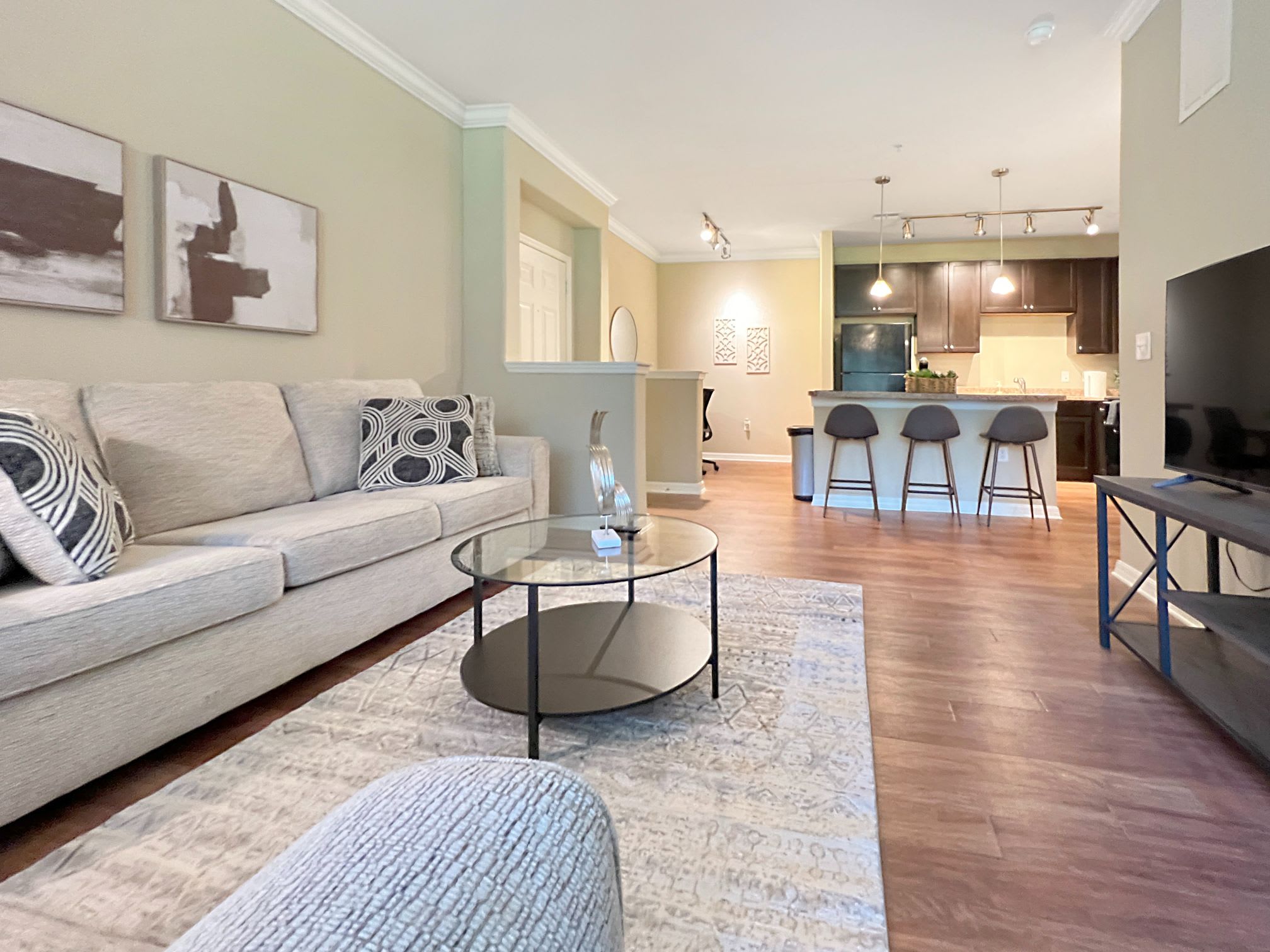 Tampa furnished apartment bedroom for short term rental stays